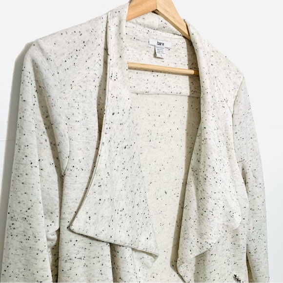 Bar III Draped Speckled Cardigan Size Large - Picture 4 of 10